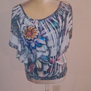 Marianne Size Small Floral Print Blouse